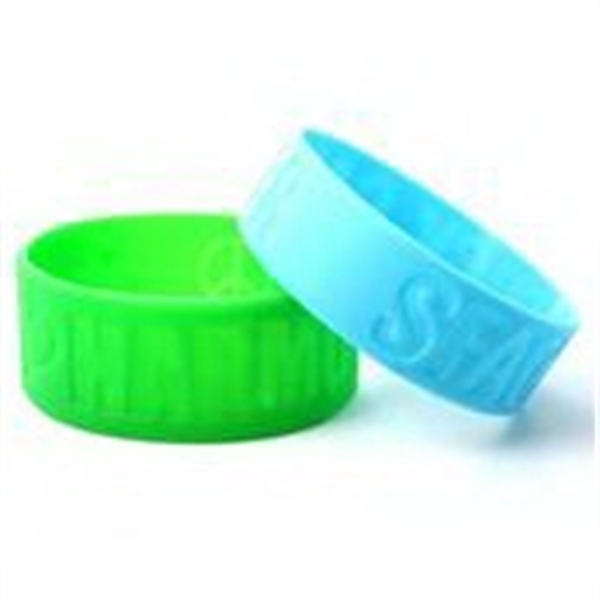 Chunky Silicone Wristbands 1 Inch Wide... from ASI 90859 Tempo Industries Inc