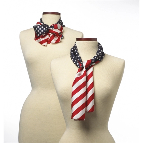 American Flag Ladies Silk Scarf.... from ASI 98085 Wolfmark