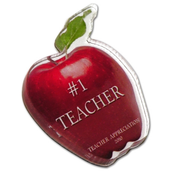 Acrylic lapel pins made with 1/16" thick clear acrylic with a... from ASI 72521 Morris Magnets / Laser Cuts