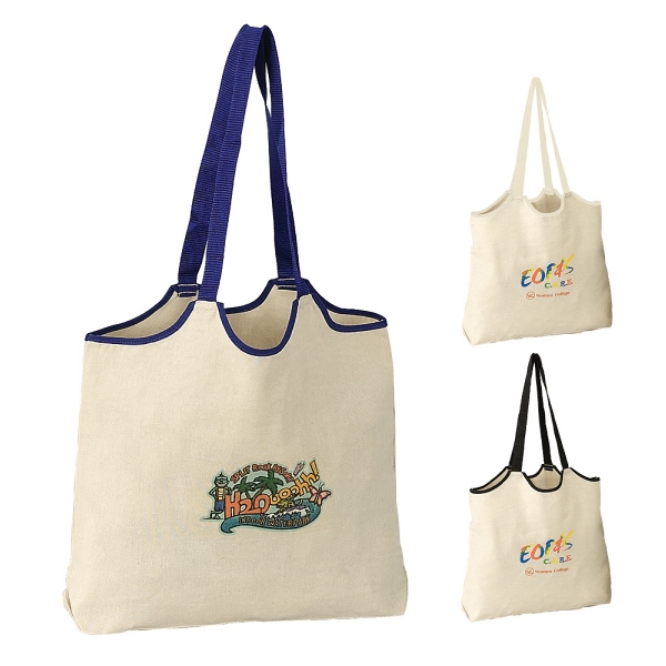 Tote made of 8oz cotton canvas is biodegradeable perfect for eco-conscious... from ASI 79384 Preferred Nation Inc