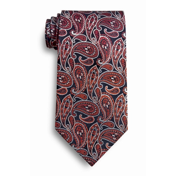 Navy and red silk paisley tie.... from ASI 98085 Wolfmark