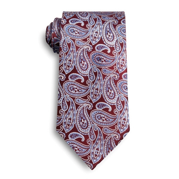 Maroon and blue silk paisley tie.... from ASI 98085 Wolfmark