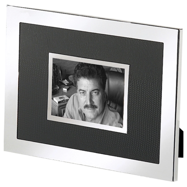 Silver and black, faux lizard picture frame; 2" x 3".... from ASI 73010 Natico Originals Inc / Natico Originals