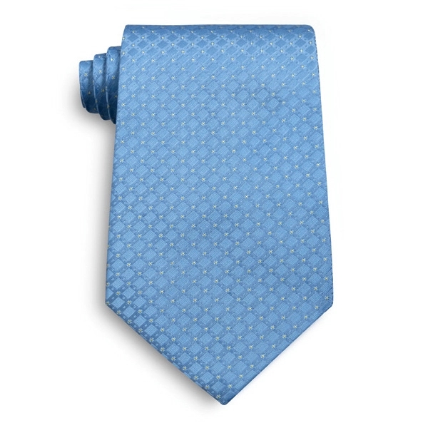 French blue Felton Collection tone on tone woven silk tie.... from ASI 98085 Wolfmark