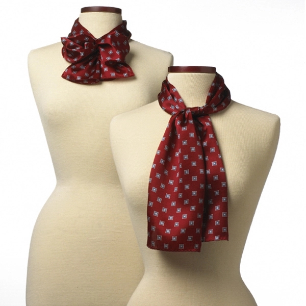 Ladies red pattern scarf 8" x 45".... from ASI 98085 Wolfmark