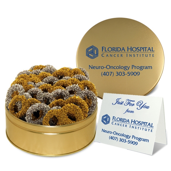 Bling - Gold or silver mid-size pretzels.... from ASI 55439 ZZ DROPPED -Fresh Beginnings Inc / Fresh Beginnings