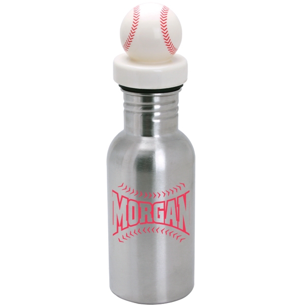 NicheBottle (TM) - Stainless steel sports bottle with baseball lid, 17... from ASI 63344 ZZ MERGED - Jetline / Jetline