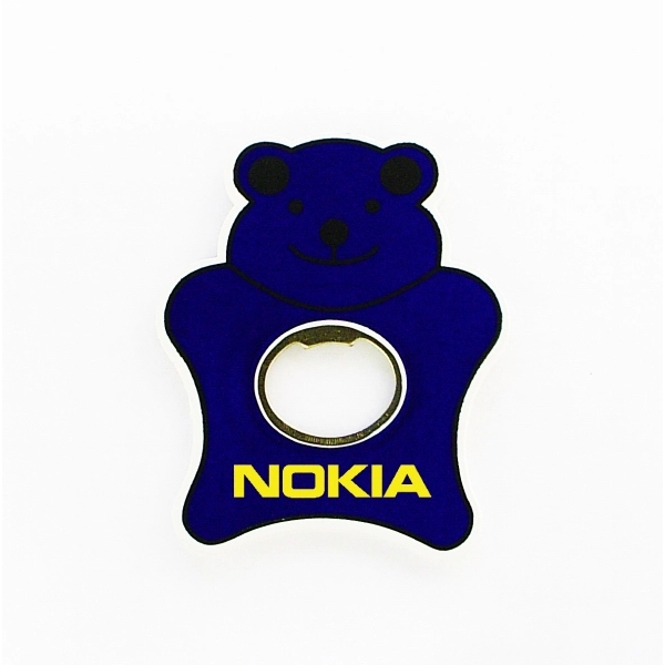 Jumbo size teddy bear shape magnetic bottle opener.... from ASI 74585 Nu Promo International / Nu Promo Line
