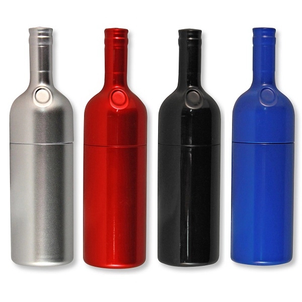 Wine Bottle Web Key - Free 3 Color Imprint, Free Website... from ASI 93131 US Flash & Technologies LLC