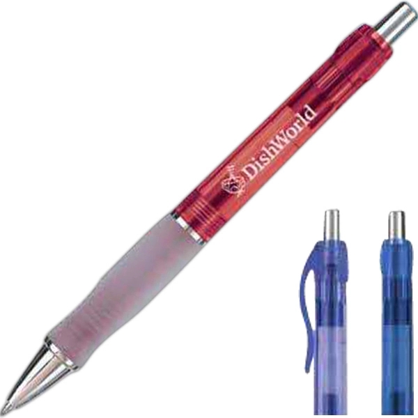 Medium point ballpoint pen with translucent barrel.... from ASI 84833 Newell Custom Writing Instruments / Newell Brands