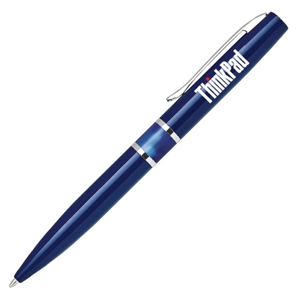 Aluminum, twist action ballpoint pen with chrome accents and enamel body.... from ASI 40544 Binaco / Binaline