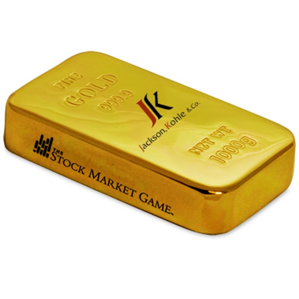 Gold bar paperweight.... from ASI 31517 Admart Products / Admart Line