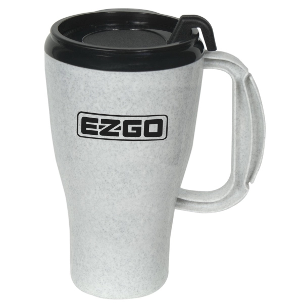 16oz. double-wall insulated polypropylene Omega Mug. Includes spill-resistant, snap-on lid with... from ASI 73871 Next Promotions LLC