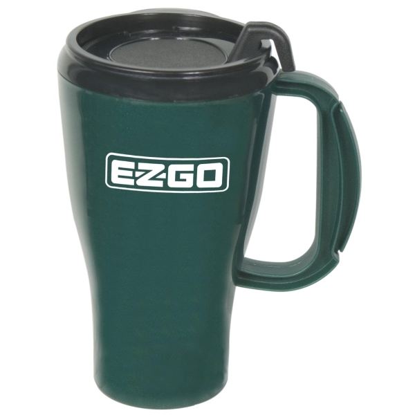 16oz. double-wall insulated polypropylene Omega Mug. Includes spill-resistant, snap-on lid with... from ASI 73871 Next Promotions LLC