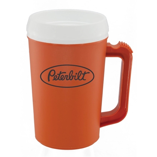 22oz. double-wall insulated polypropylene IM22 Mug. Includes snap-on, drink-thru lid. Top-rack... from ASI 73871 Next Promotions LLC