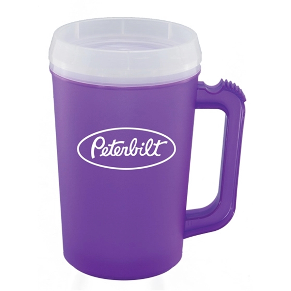 22oz. double-wall insulated polypropylene IM22 Mug. Includes snap-on, drink-thru lid. Top-rack... from ASI 73871 Next Promotions LLC