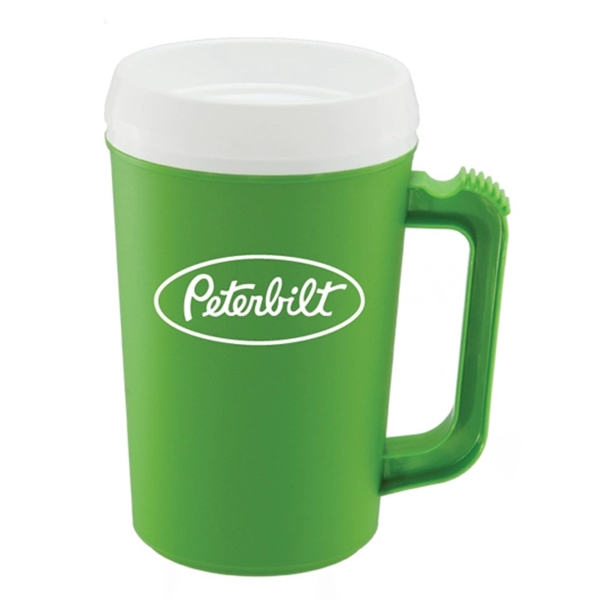 22oz. double-wall insulated polypropylene IM22 Mug. Includes snap-on, drink-thru lid. Top-rack... from ASI 73871 Next Promotions LLC