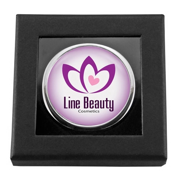 Compact size, magnetic closure. Two mirrors on inside-one regular, one magnified.... from ASI 73871 Next Promotions LLC