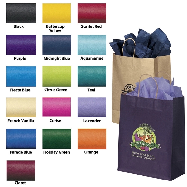 Paper tissue in a wide variety of colors complements your brand.... from ASI 37940 Bag Makers Inc