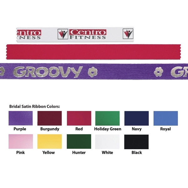 5/8" bridal satin ribbon for an elegant finishing touch.... from ASI 37940 Bag Makers Inc