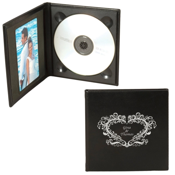 Deluxe CD/DVD case with one 4" x 6" photo mat for... from ASI 62190 Illini