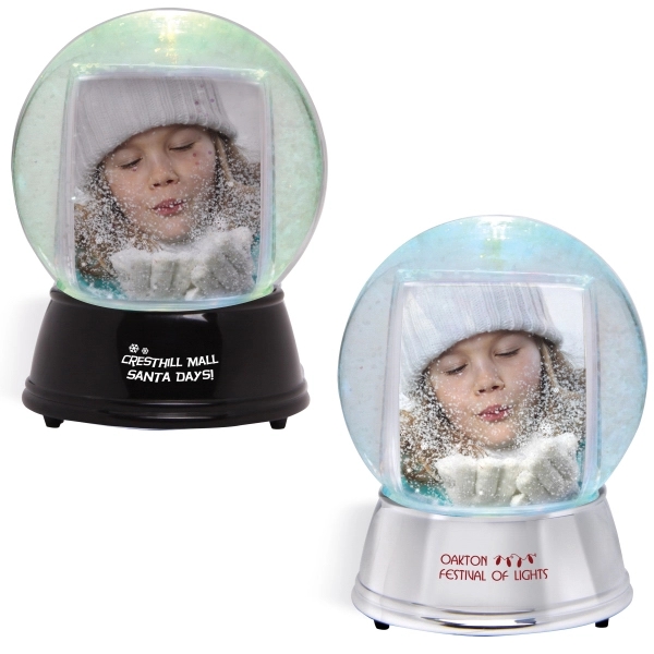 Large snow globe with photo insert section and color-changing LED lights.... from ASI 62190 Illini
