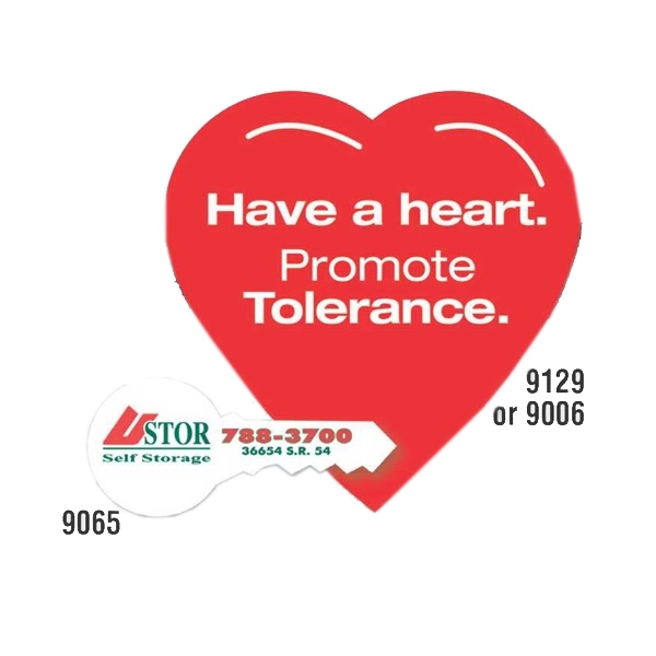 Magnet - heart. Digital 4-color process print; stock 20 mil; 30... from ASI 80210 Quikey Mfg Co Inc / Quikey Line