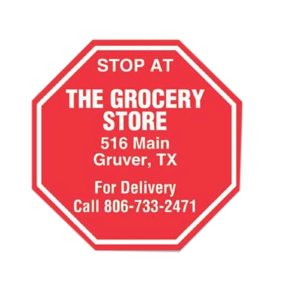 Magnet - stop sign - full color. Digital 4-color process print;... from ASI 80210 Quikey Mfg Co Inc / Quikey Line
