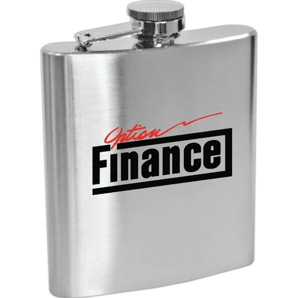 6 oz stainless steel hip flask with hinged cap.... from ASI 30112 ACE Products / Ace Line