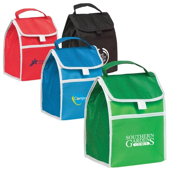 Eco-Dot lunch tote. Made of 90g non woven.... from ASI 57702 GoodHopeBags, Inc.