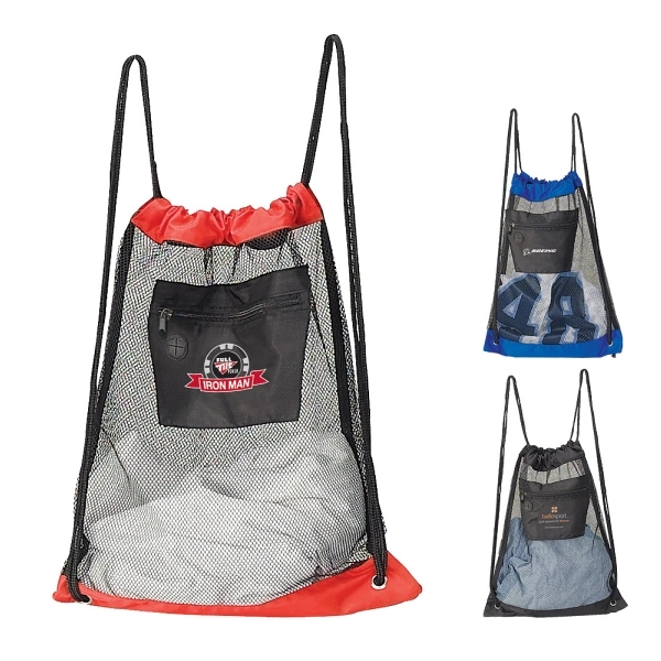 Mesh drawstring backpack.... from ASI 57702 GoodHopeBags, Inc.