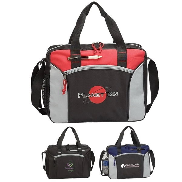 Soft side briefcase made of 600 denier polyester.... from ASI 57702 GoodHopeBags, Inc.