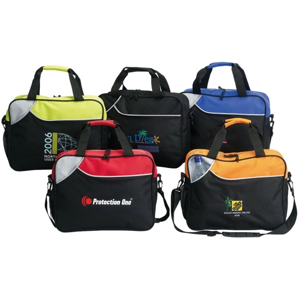 Soft-side briefcase made of 600 denier polyester.... from ASI 57702 GoodHopeBags, Inc.
