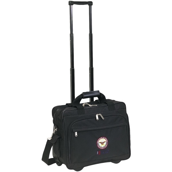 Compact rolling computer case / brief made of 600D Polyester.... from ASI 57702 GoodHopeBags, Inc.