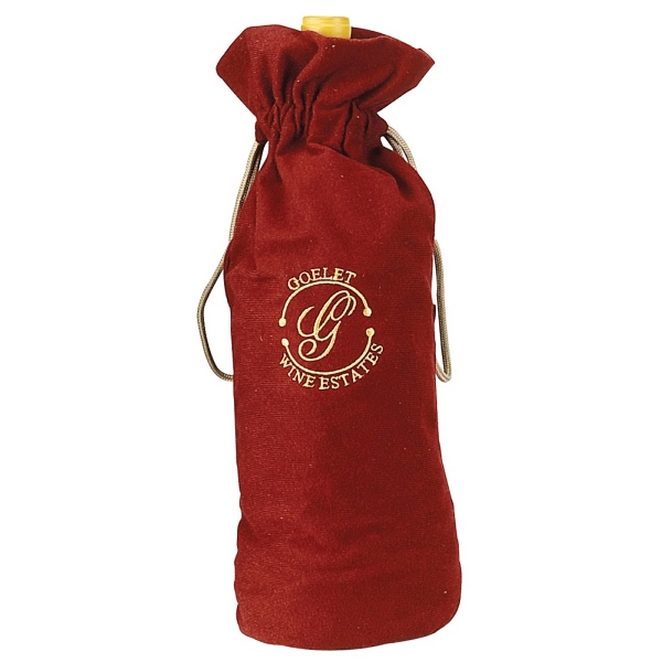 All Dressed Up - Velvety wine bottle bag with drawstring closure.... from ASI 57702 GoodHopeBags, Inc. / Good Hope Bags