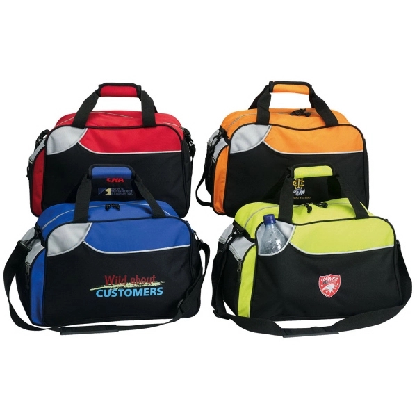 Sports duffel bag made of 600 Denier Polyester with soft grip... from ASI 57702 GoodHopeBags, Inc.