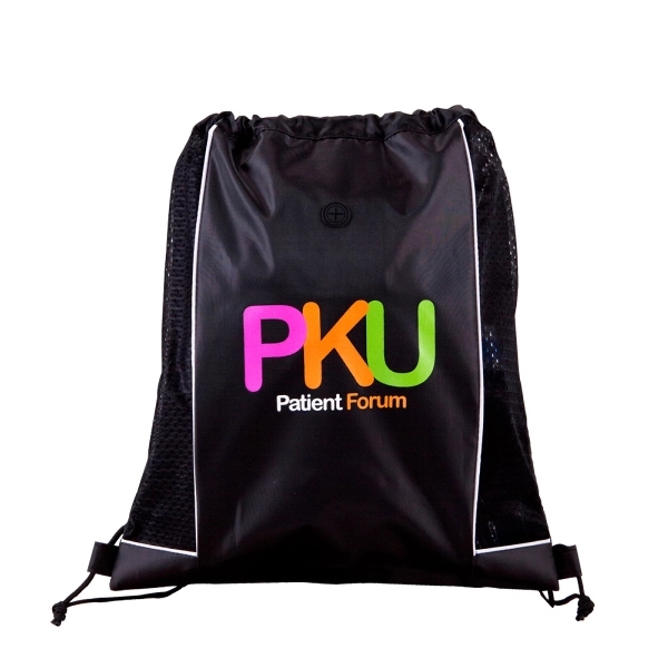 Sport Jersey drawstring backpack made of jersey material w/210D polyester.... from ASI 57702 GoodHopeBags, Inc.