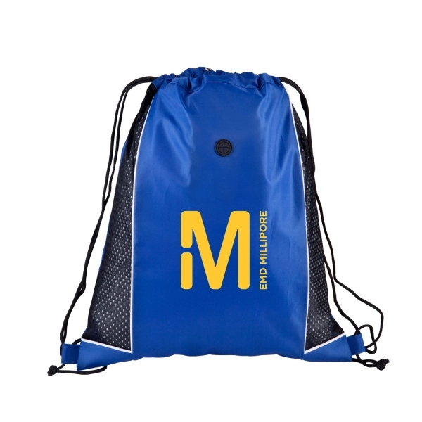 Sport Jersey drawstring backpack made of jersey material w/210D polyester.... from ASI 57702 GoodHopeBags, Inc.