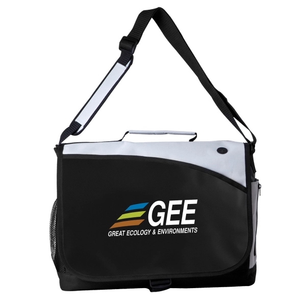 Messenger bag made of 600 denier Polyester.... from ASI 57702 GoodHopeBags, Inc.