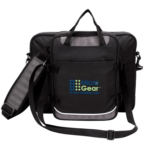 Detachable tablet Briefcase made of 600 denier Polyester and 420 denier... from ASI 57702 GoodHopeBags, Inc.