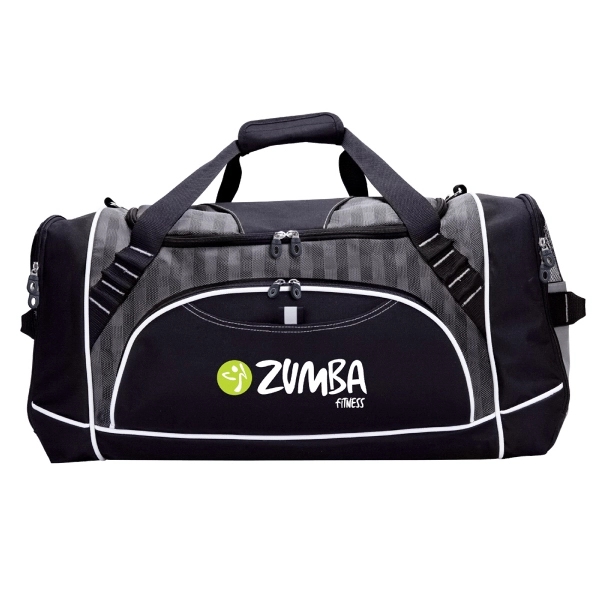 Duffel bag made of 600D Polyester with jacquard nylon.... from ASI 57702 GoodHopeBags, Inc.