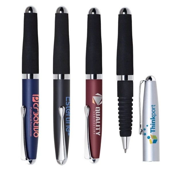 Cap-off mini pocket ballpoint pen with 4.5" long body.... from ASI 57702 GoodHopeBags, Inc.