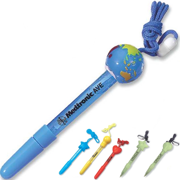 Pen with globe shaped top and bubbles inside.... from ASI 35500 American Greenwood Inc / American Greenwood Line (TM)