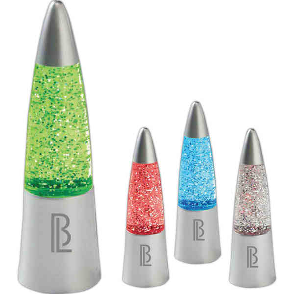 6" color changing lighted glitter lamp.... from ASI 63549 Jornik Manufacturing Corp / Jornik