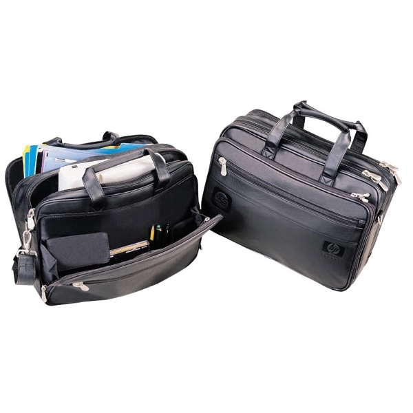 Top grain cowhide soft brief computer case with leather strap.... from ASI 79384 Preferred Nation Inc / G-tech