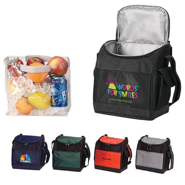 Polyester, fully-insulated 12-pack cooler with removable clear plastic liner.... from ASI 79384 Preferred Nation Inc / G-tech