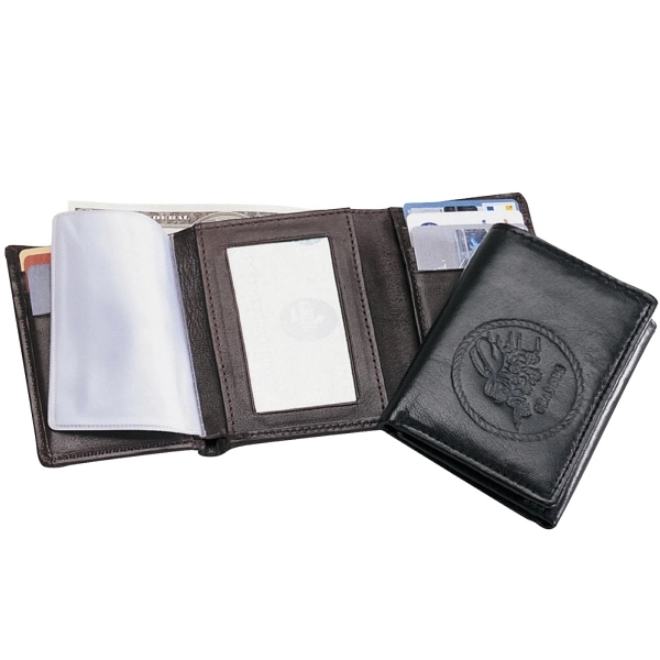 Leather tri-fold wallet with lots of pockets and key holder.... from ASI 79384 Preferred Nation Inc / G-tech