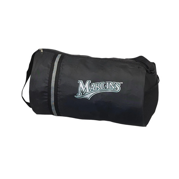 Sports duffel with mesh pocket on the side and adjustable shoulder... from ASI 79384 Preferred Nation Inc / G-tech