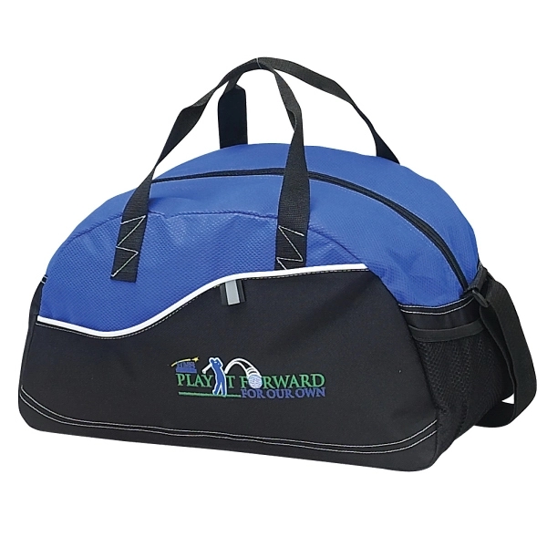 Compact duffel bag made of 600 Denier Polyester mixed with debossed... from ASI 79384 Preferred Nation Inc