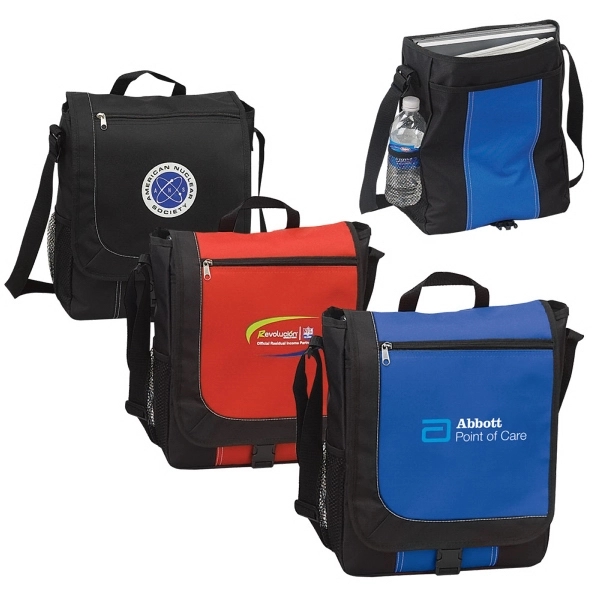 Affordable messenger has padded sleeve inside for 15" computer and full... from ASI 79384 Preferred Nation Inc / G-tech